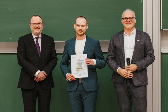 Prize ceremony Prof. Kast, Dr. Kolodzeiski, Prof. Beck
