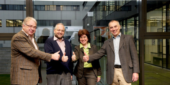 Gruppenbild Prof. Winter, Prof. Marx, Prof, Hevenith-Newen, Prof. Sander