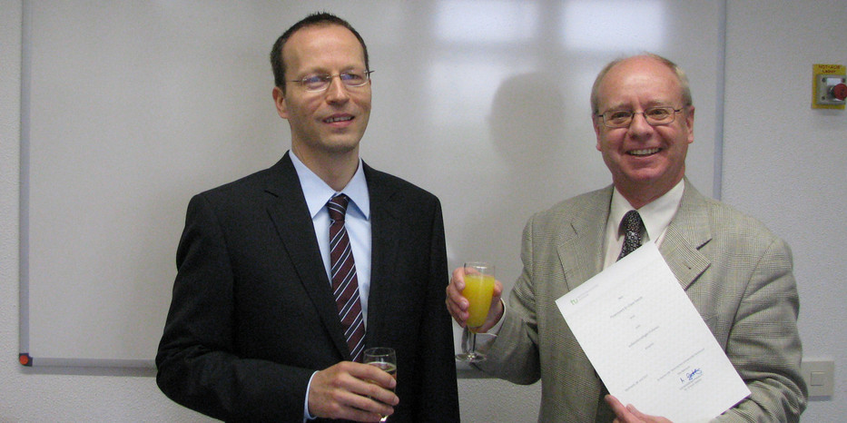 Prof. Dr. Claus Czeslik und Dekan Prof. Dr. Heinz Rehage