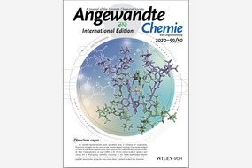 Inside Cover of Angewandte Chemie International Edition showing a Mechanically‐Interlocked Cage