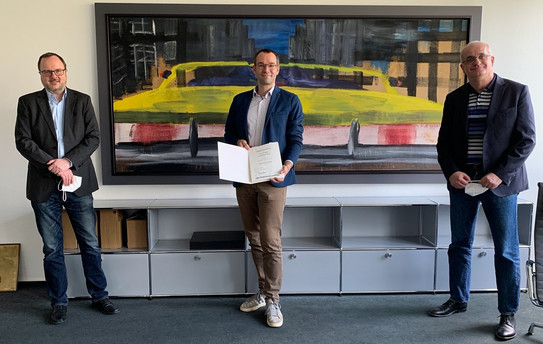 Prof. Stefan Kast, Prof. Se­bas­ti­an Henke, Prof. Manfred Bayer 