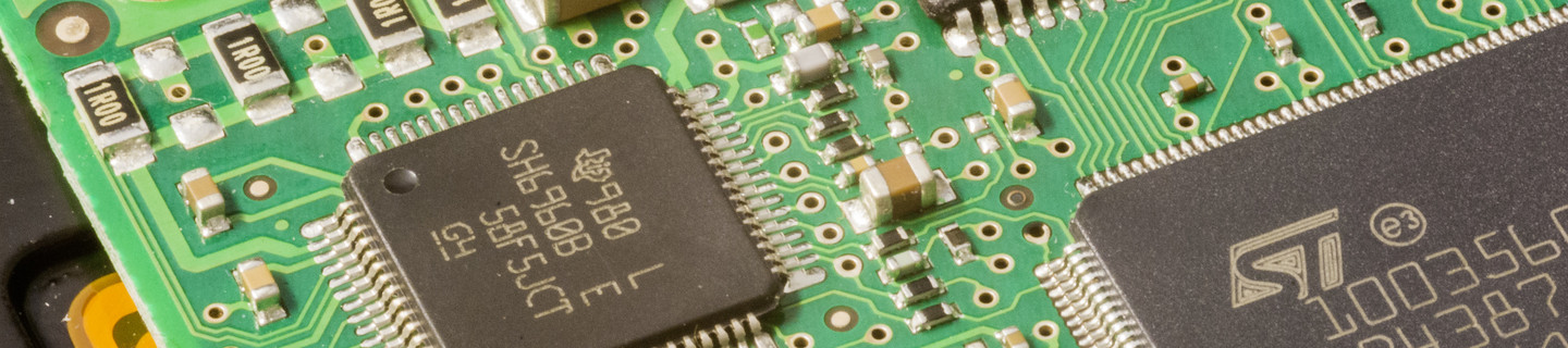 Close-up of a computer circuit board